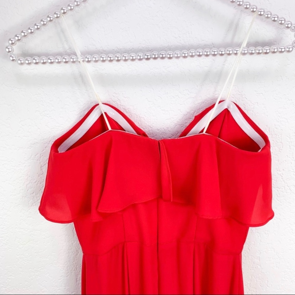 Amanda Uprichard Matisse Jumpsuit in Lipstick Red - Picture 5 of 9